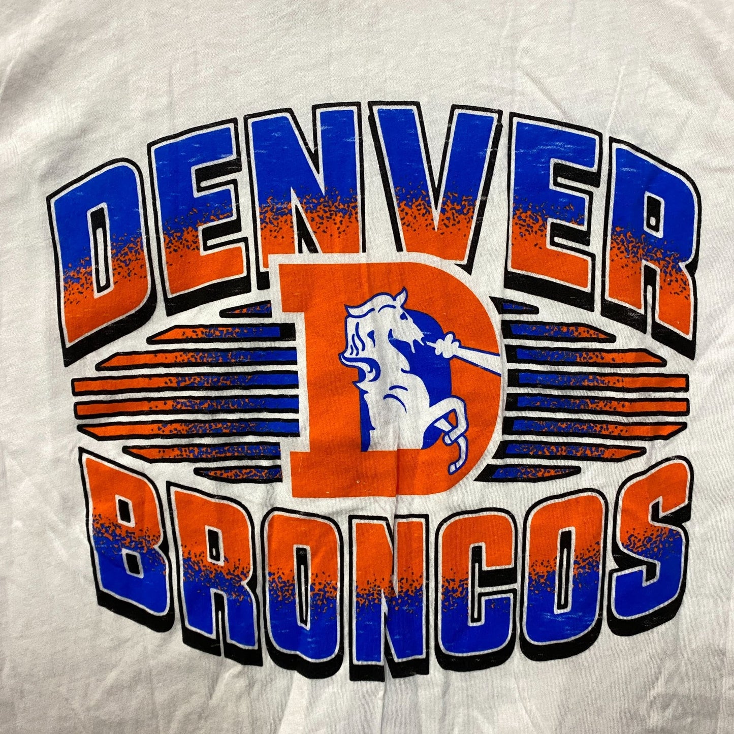 Junk Food Clothing NFL Denver Broncos Sleeveless Cropped T-Shirt Large