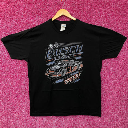 Busch Light Speed Racing Car Graphic Design T-Shirt XL
