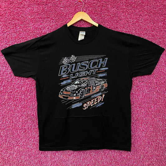 Busch Light Speed Racing Car Graphic Design T-Shirt XL