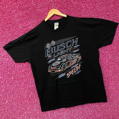 Busch Light Speed Racing Car Graphic Design T-Shirt XL