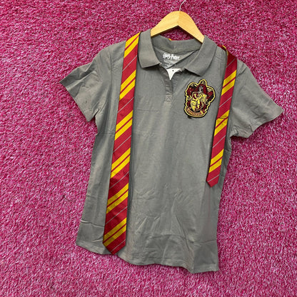Harry Potter Juniors Gryffindor Caped Polo Shirt Large