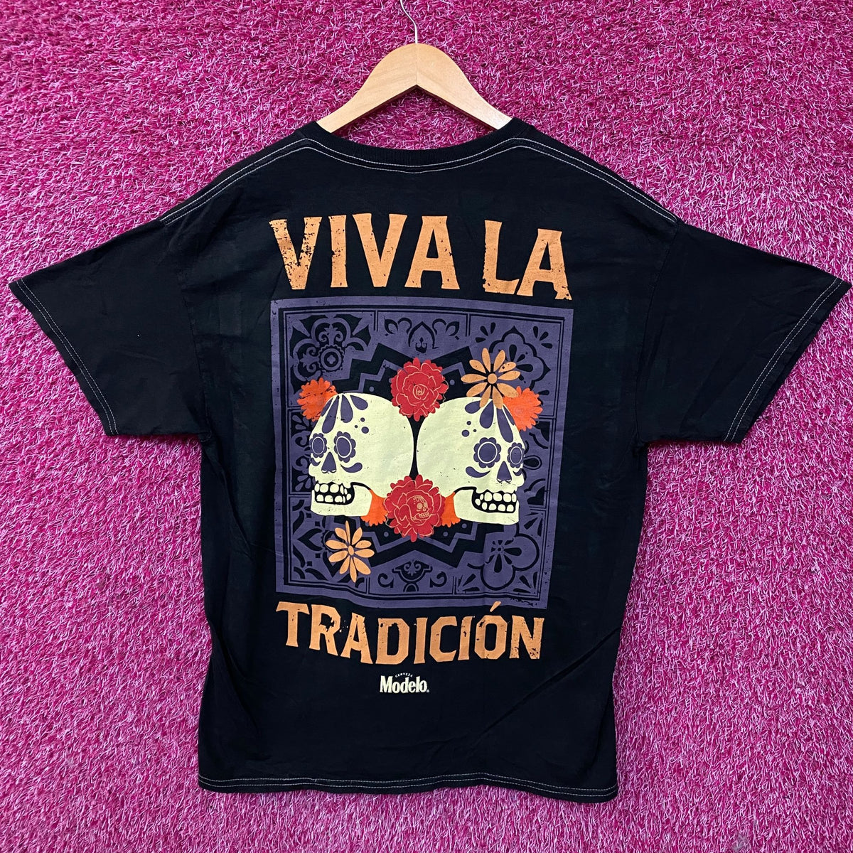 Modelo Viva La Traddicion Papel Picado Tshirt size Large