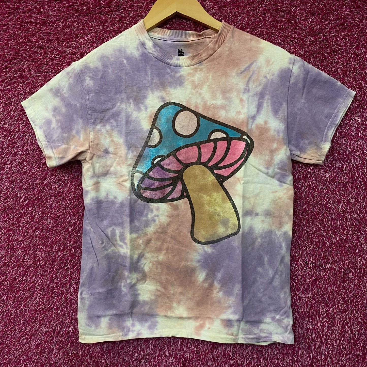 Junk Food Clothing Mushroom Graphic Tie Dye T-Shirt XS