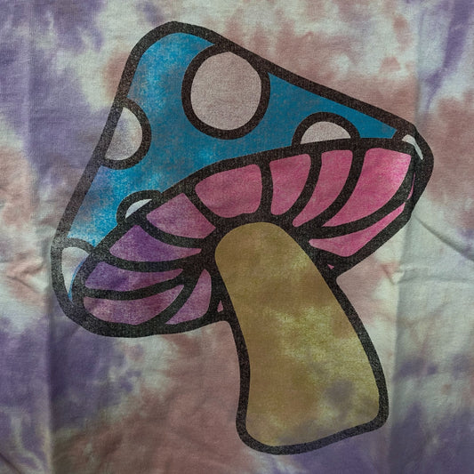 Junk Food Clothing Mushroom Graphic Tie Dye T-Shirt XS