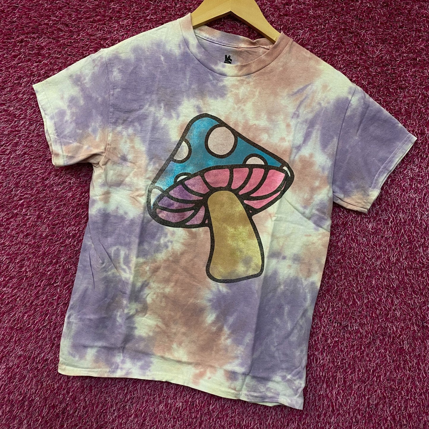 Junk Food Clothing Mushroom Graphic Tie Dye T-Shirt XS
