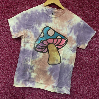 Junk Food Clothing Mushroom Graphic Tie Dye T-Shirt XS