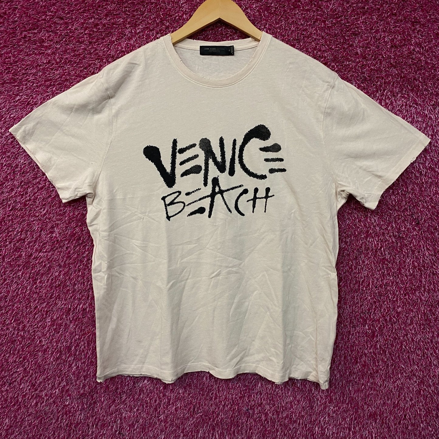 Junk Food Clothing "Venice Beach" Vintage Style Women's Graphic Tee XL