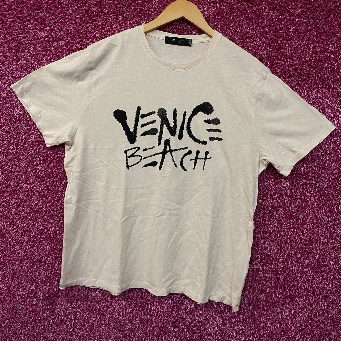 Junk Food Clothing "Venice Beach" Vintage Style Women's Graphic Tee XL