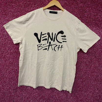 Junk Food Clothing "Venice Beach" Vintage Style Women's Graphic Tee XL