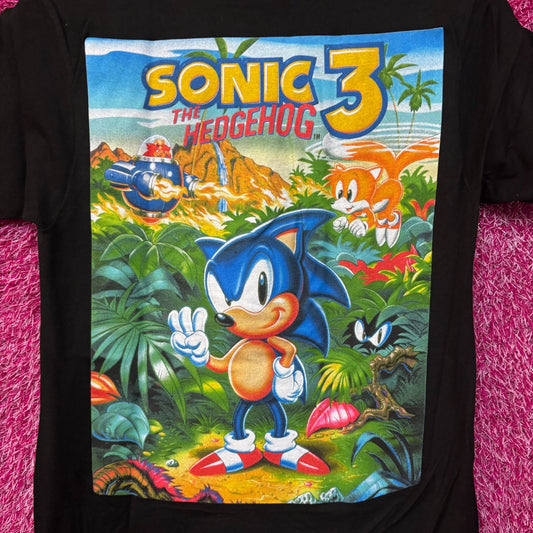 Sonic The Hedgehog 3 Cartoon Promo T-Shirt Extra Small