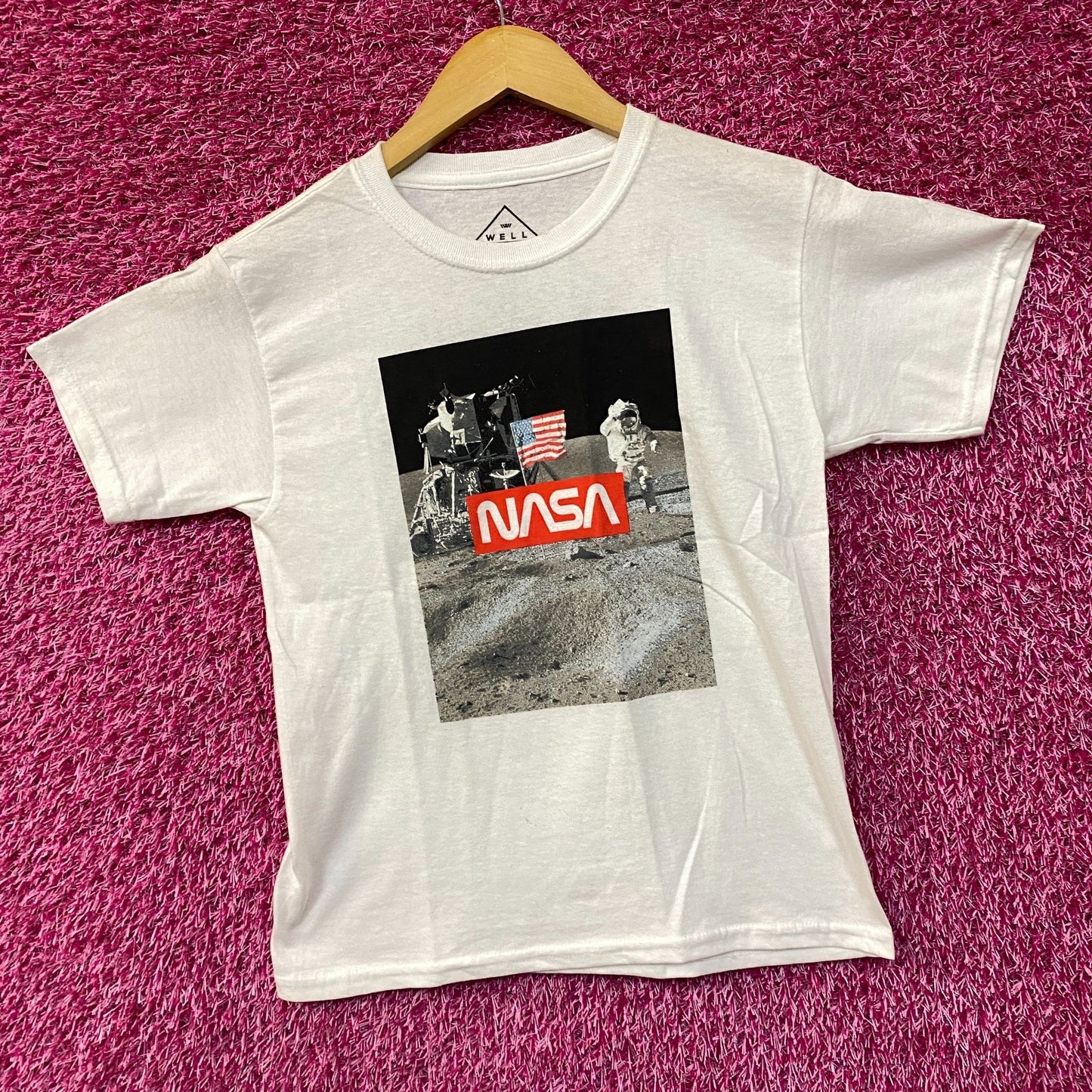 NASA Moon Landing Graphic Design T-Shirt Small