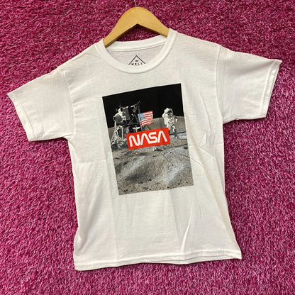 NASA Moon Landing Graphic Design T-Shirt Small