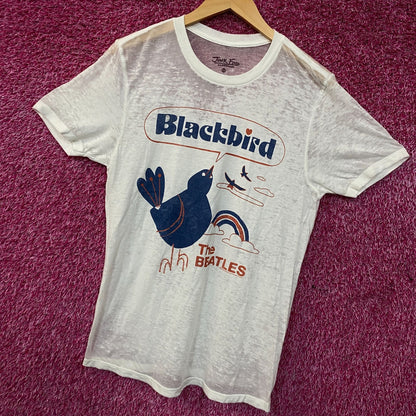 Junk Food Clothing Women's The Beatles "Blackbird" Graphic Tee XS
