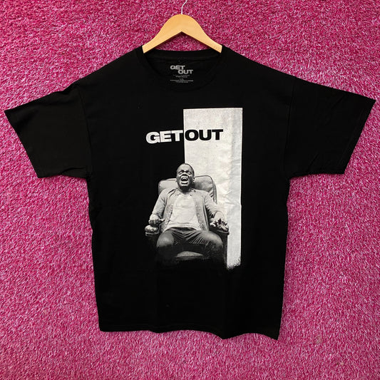 Get Out Movie Poster Graphic T-Shirt Large