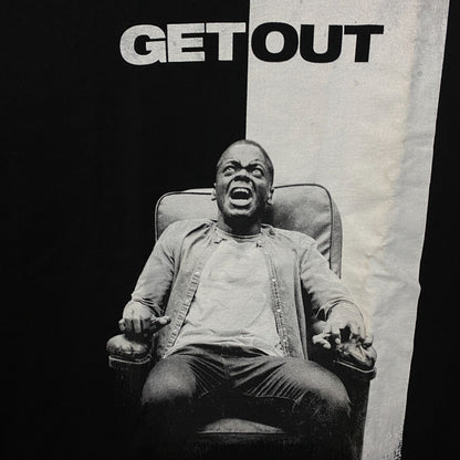 Get Out Movie Poster Graphic T-Shirt Large