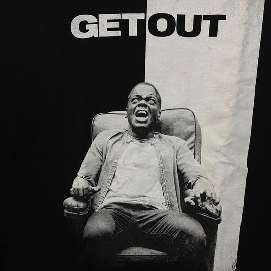 Get Out Movie Poster Graphic T-Shirt Large
