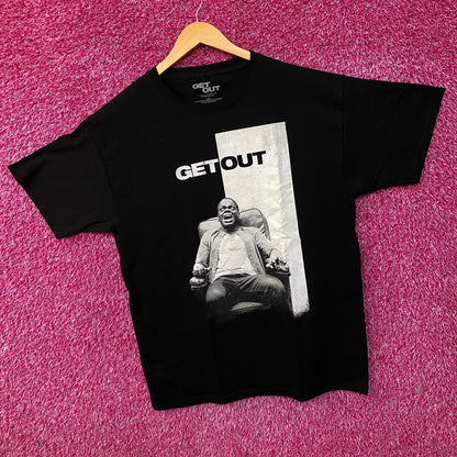 Get Out Movie Poster Graphic T-Shirt Large
