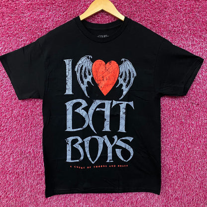 A Court of Thorns and Roses "I Love Bat Boys" T-Shirt Medium