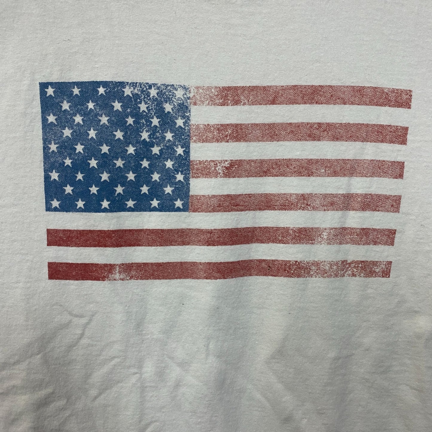 Junk Food Brand Distressed American Flag Graphic T-Shirt Medium