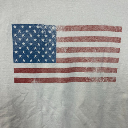 Junk Food Brand Distressed American Flag Graphic T-Shirt Medium