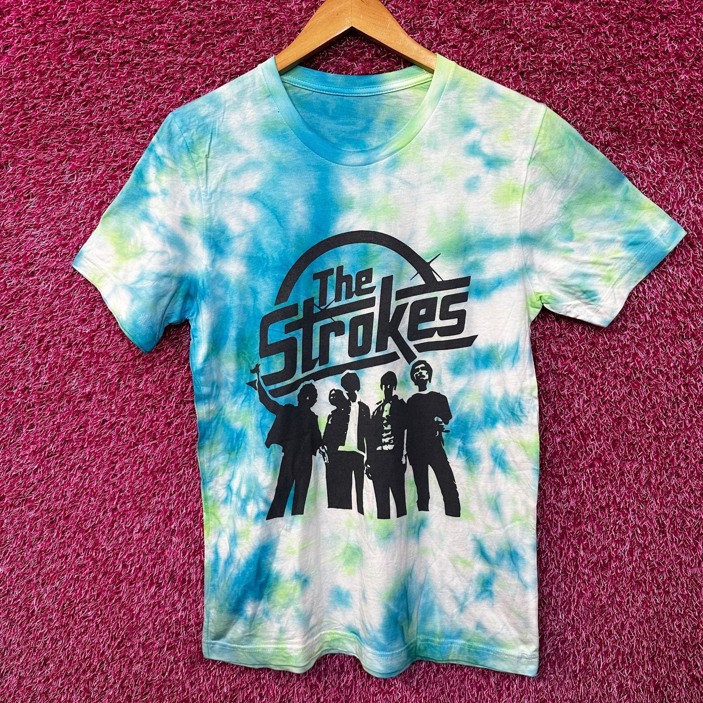 The Strokes Tour Rock Tie Dye Tshirt size Medium