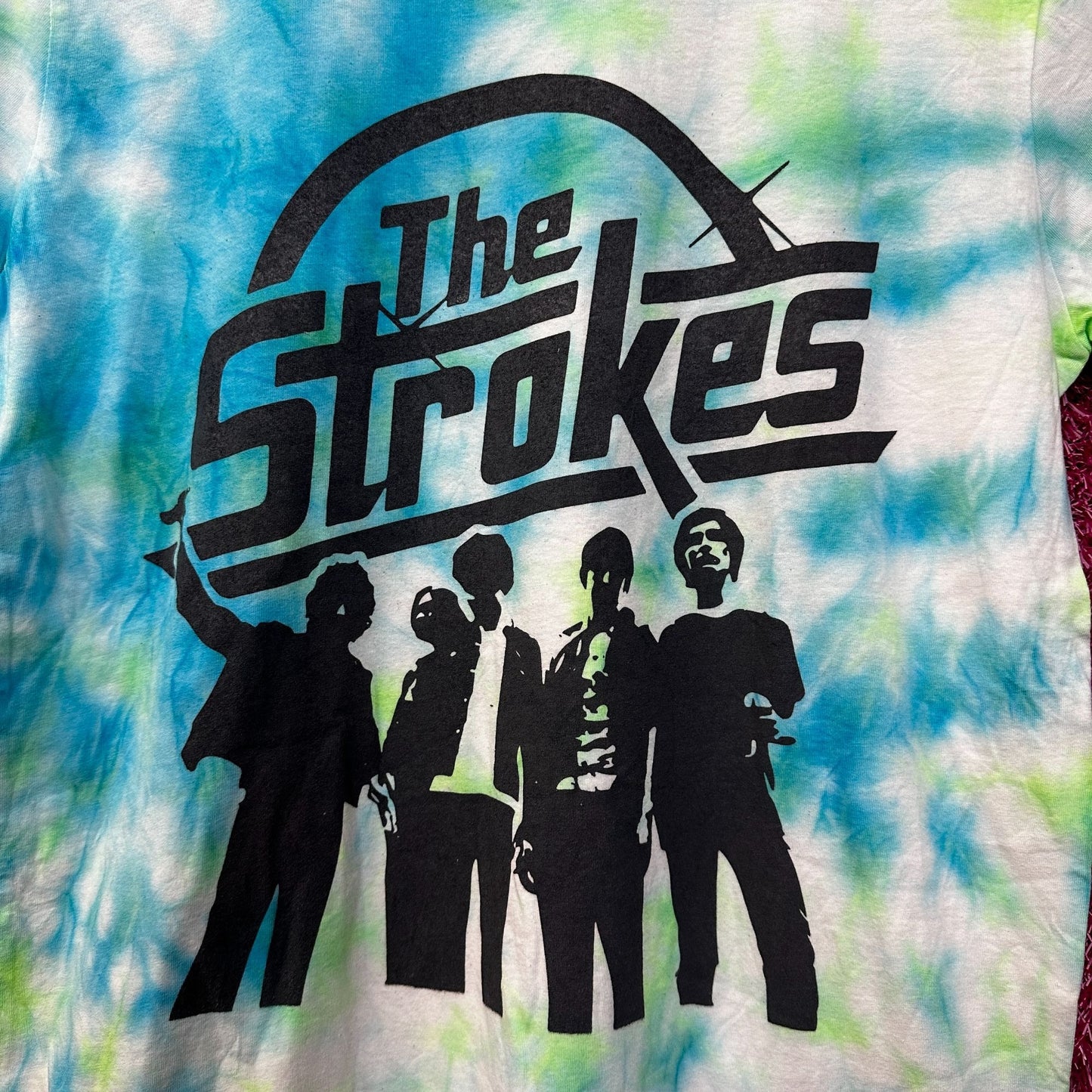 The Strokes Tour Rock Tie Dye Tshirt size Medium