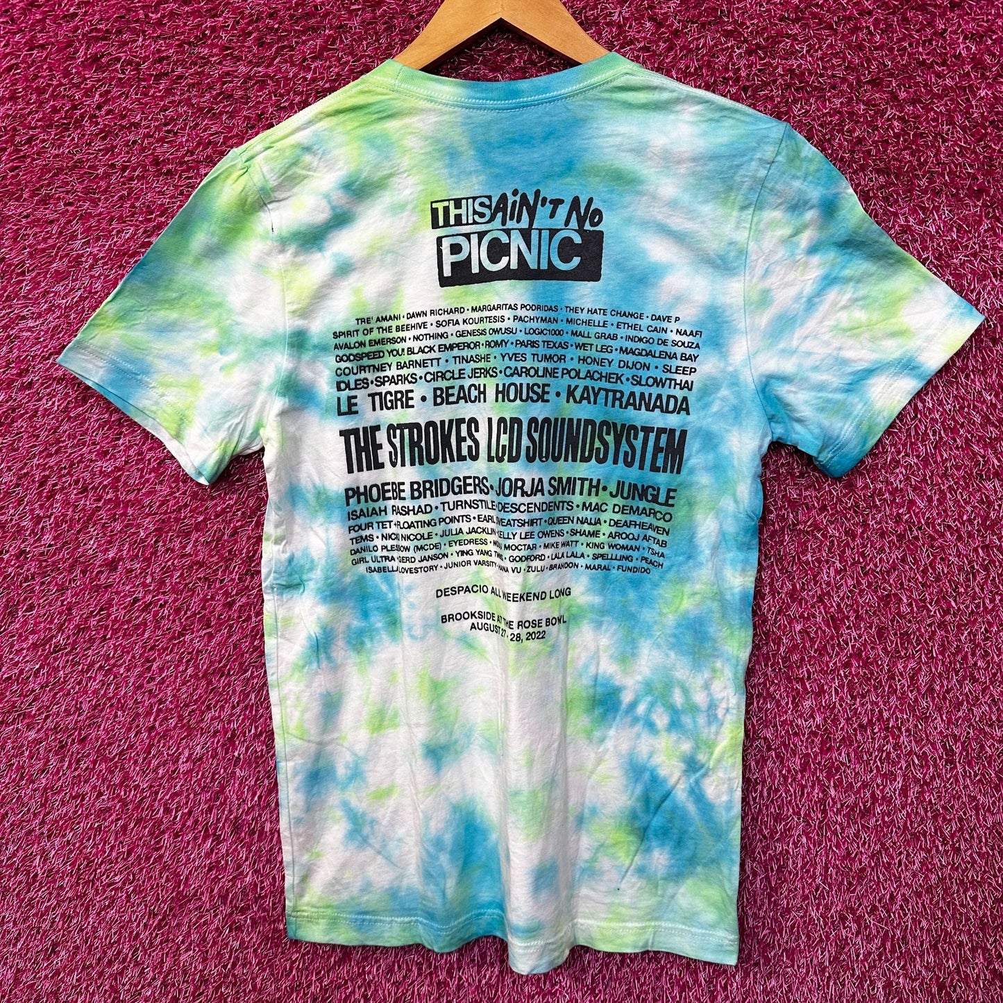 The Strokes Tour Rock Tie Dye Tshirt size Medium