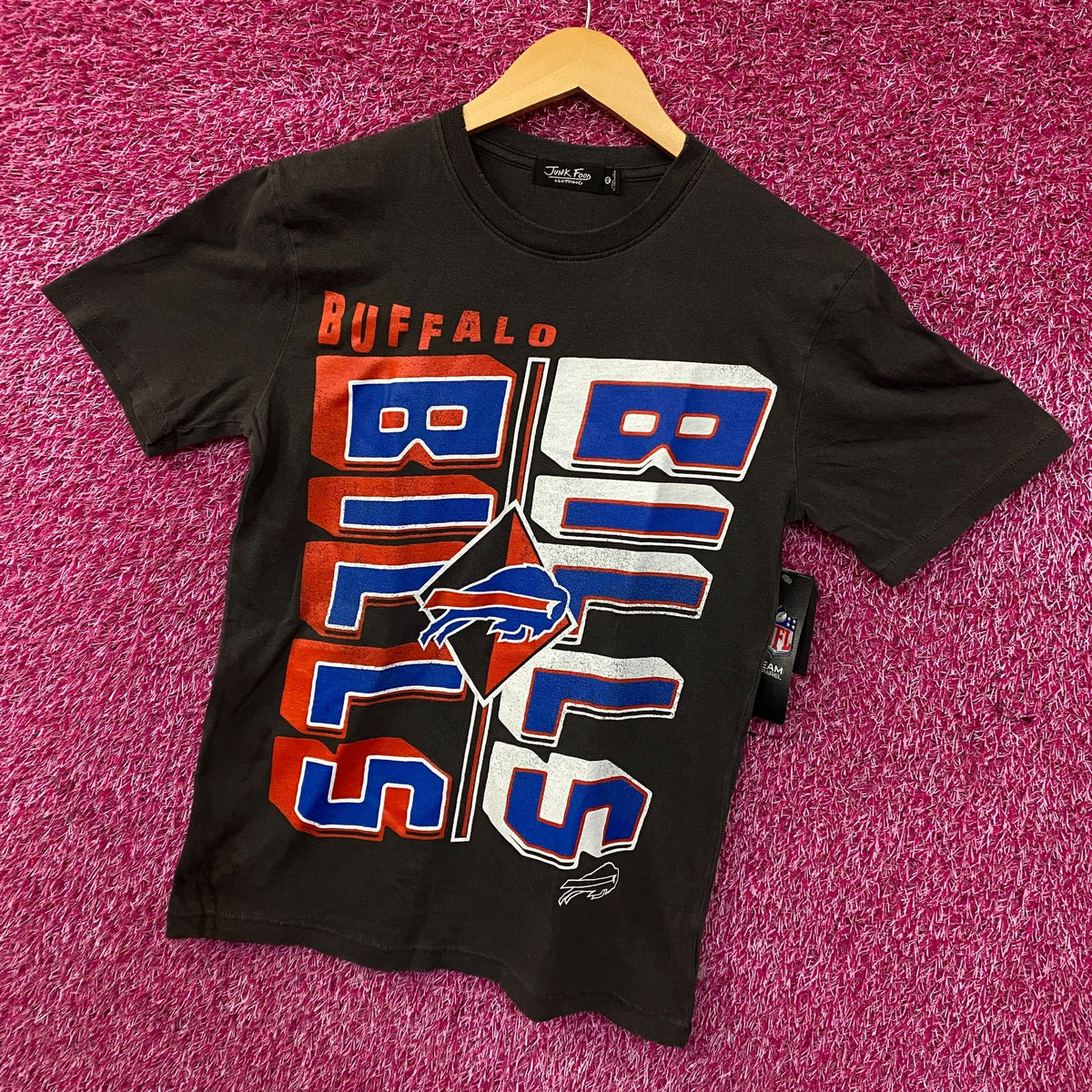 Junk Food Clothing Buffalo Bills Split Retro Style Women's T-Shirt XS