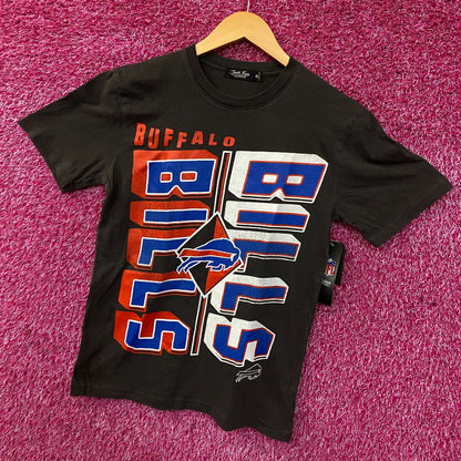 Junk Food Clothing Buffalo Bills Split Retro Style Women's T-Shirt XS