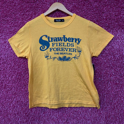 Junk Food The Beatles Strawberry Fields Forever Women's Graphic Tee XL