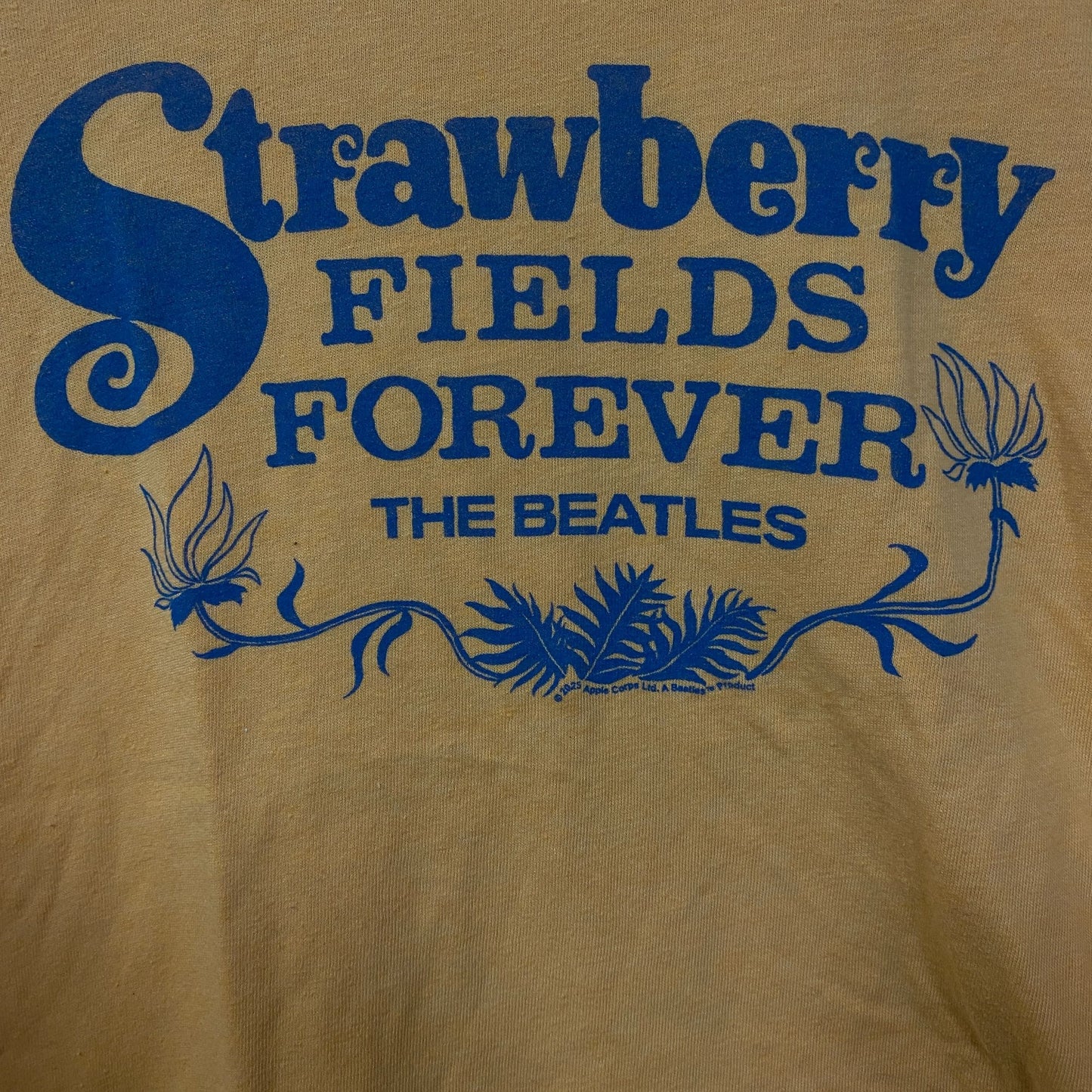 Junk Food The Beatles Strawberry Fields Forever Women's Graphic Tee XL