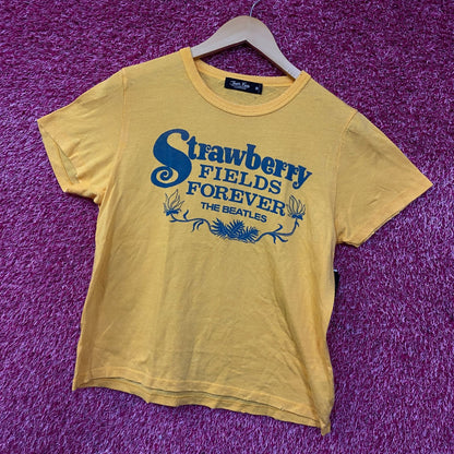 Junk Food The Beatles Strawberry Fields Forever Women's Graphic Tee XL