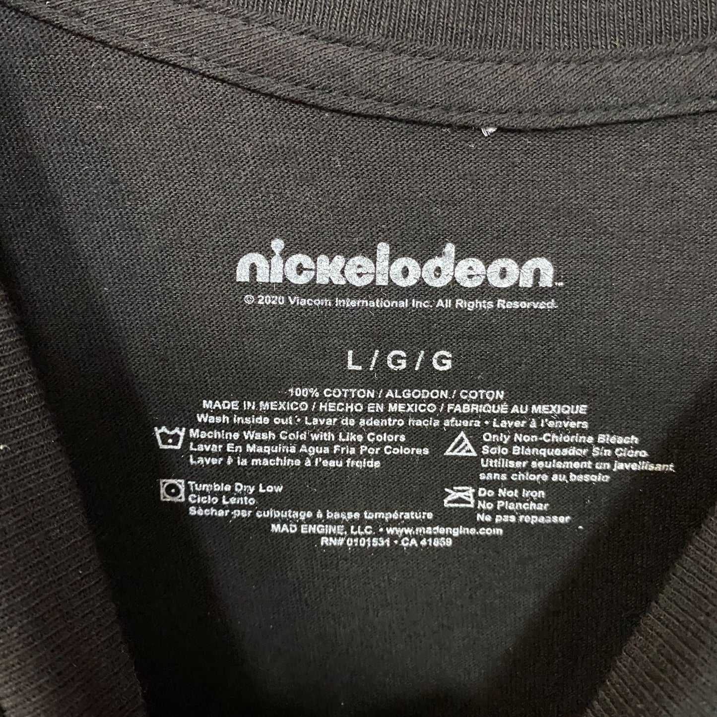 Nickelodeon 90's Cartoons Pile Up Cartoon Characters Group Shot Graphic Tee Large