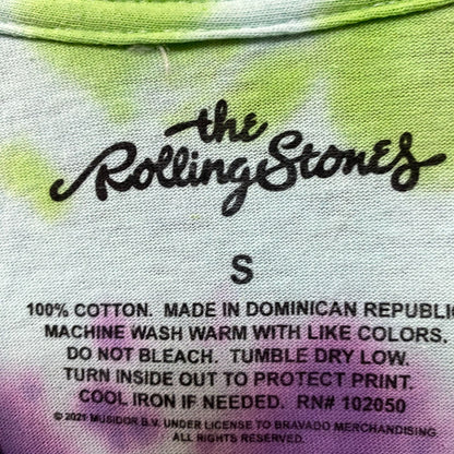 The Rolling Stones Hot Lips Art Tshirt Tie Dye tshirt size Small
