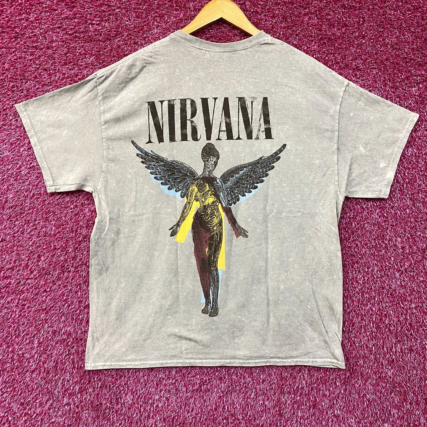 Nirvana In Utero Angel Graphic Design T-Shirt XL