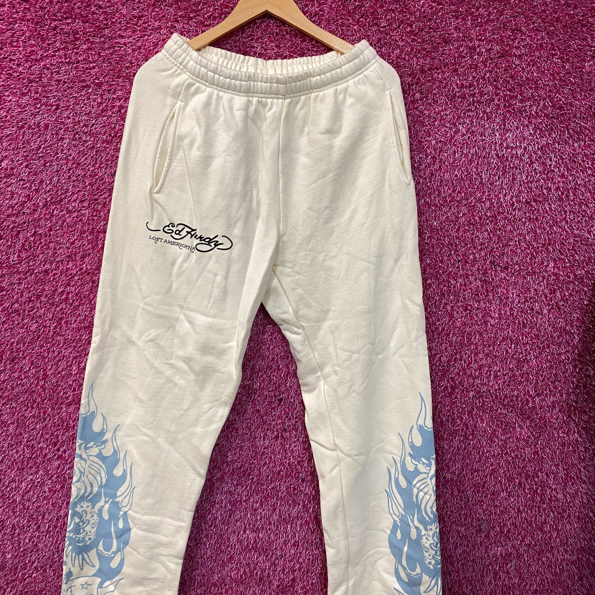 Ed Hardy x Machine Gun Kelly Americana Style Sweat Pants Size Small