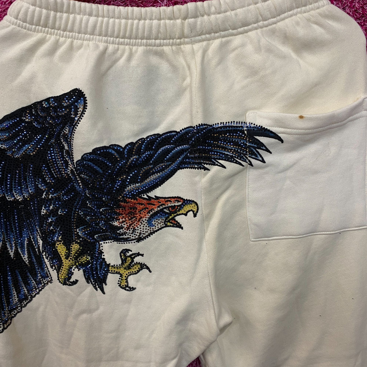 Ed Hardy x Machine Gun Kelly Americana Style Sweat Pants Size Small
