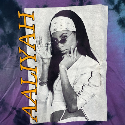Aaliyah Princess of R&B Tie Dye T-Shirt Large