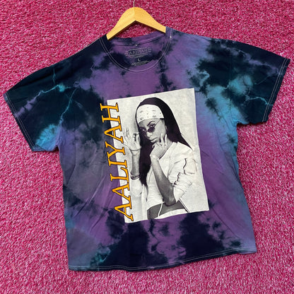 Aaliyah Princess of R&B Tie Dye T-Shirt Large