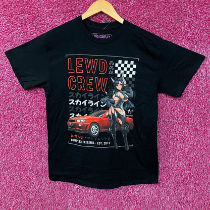 Lewd Complex Lewd Crew Nissan Skyline R34 GT-R T-Shirt Medium