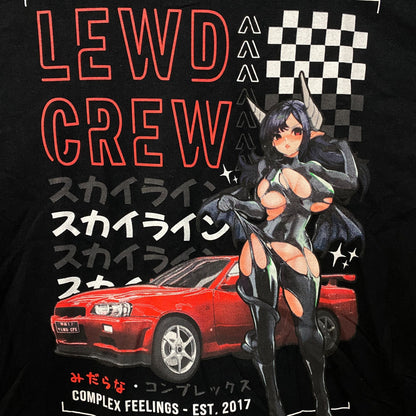 Lewd Complex Lewd Crew Nissan Skyline R34 GT-R T-Shirt Medium