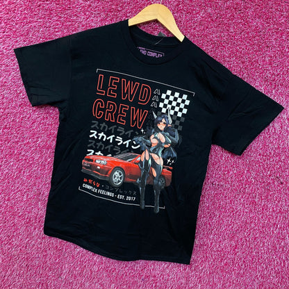 Lewd Complex Lewd Crew Nissan Skyline R34 GT-R T-Shirt Medium