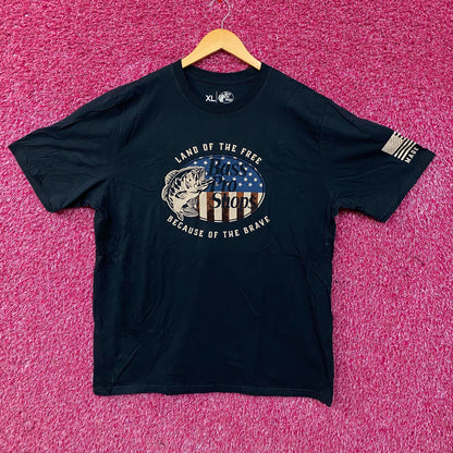 Bass Pro Shops USA Land Of The Free Graphic T-Shirt XL