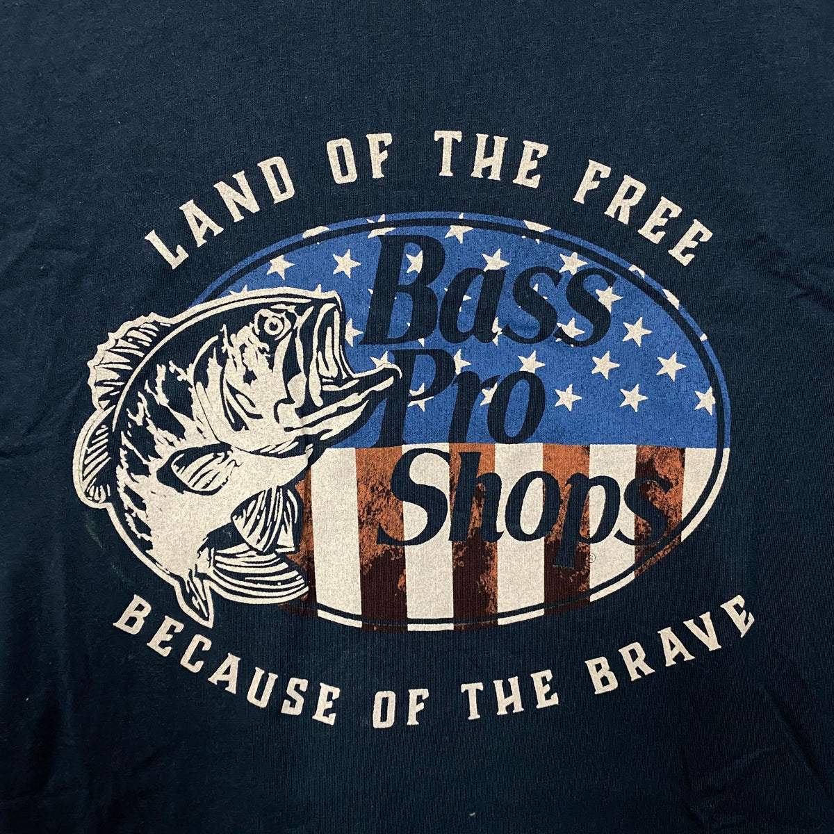 Bass Pro Shops USA Land Of The Free Graphic T-Shirt XL