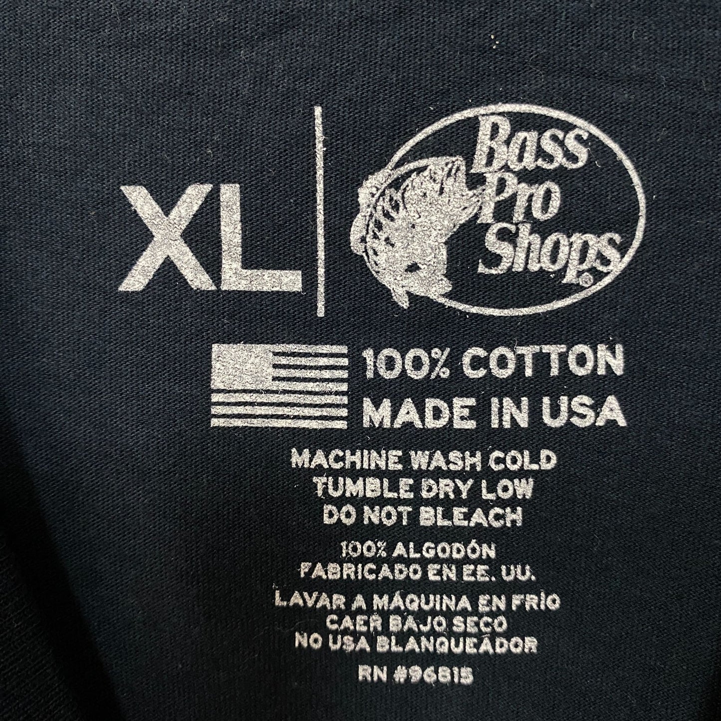 Bass Pro Shops USA Land Of The Free Graphic T-Shirt XL