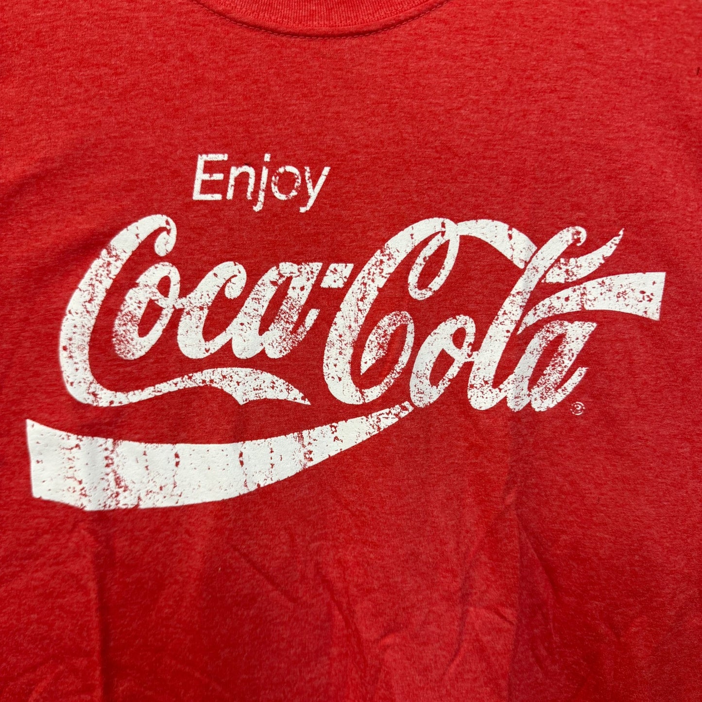 Enjoy Coca-Cola Classic Coke Products Slogan Promo Tee M