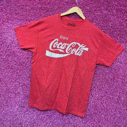 Enjoy Coca-Cola Classic Coke Products Slogan Promo Tee M
