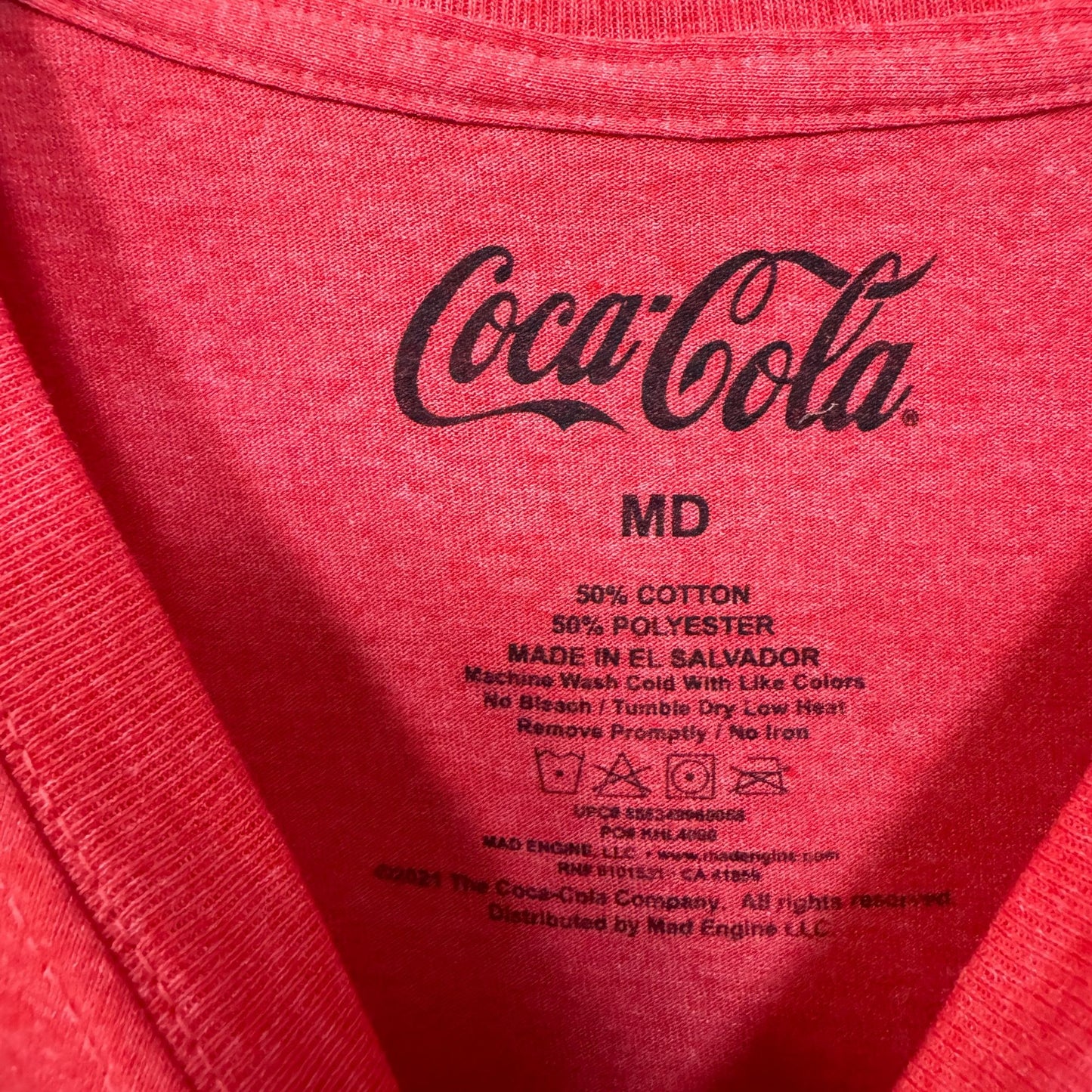 Enjoy Coca-Cola Classic Coke Products Slogan Promo Tee M