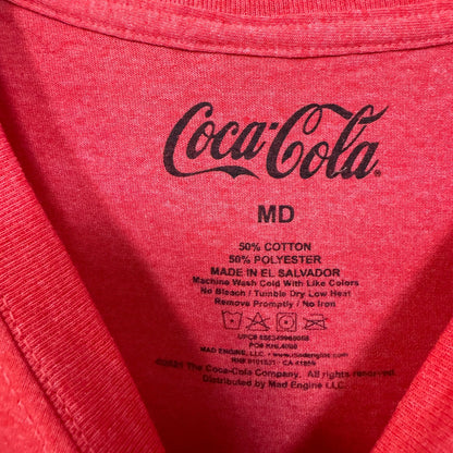 Enjoy Coca-Cola Classic Coke Products Slogan Promo Tee M