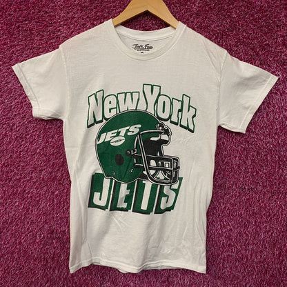 Junk Food Clothing NFL New York Jets Throwback Helmet Graphic T-Shirt XS
